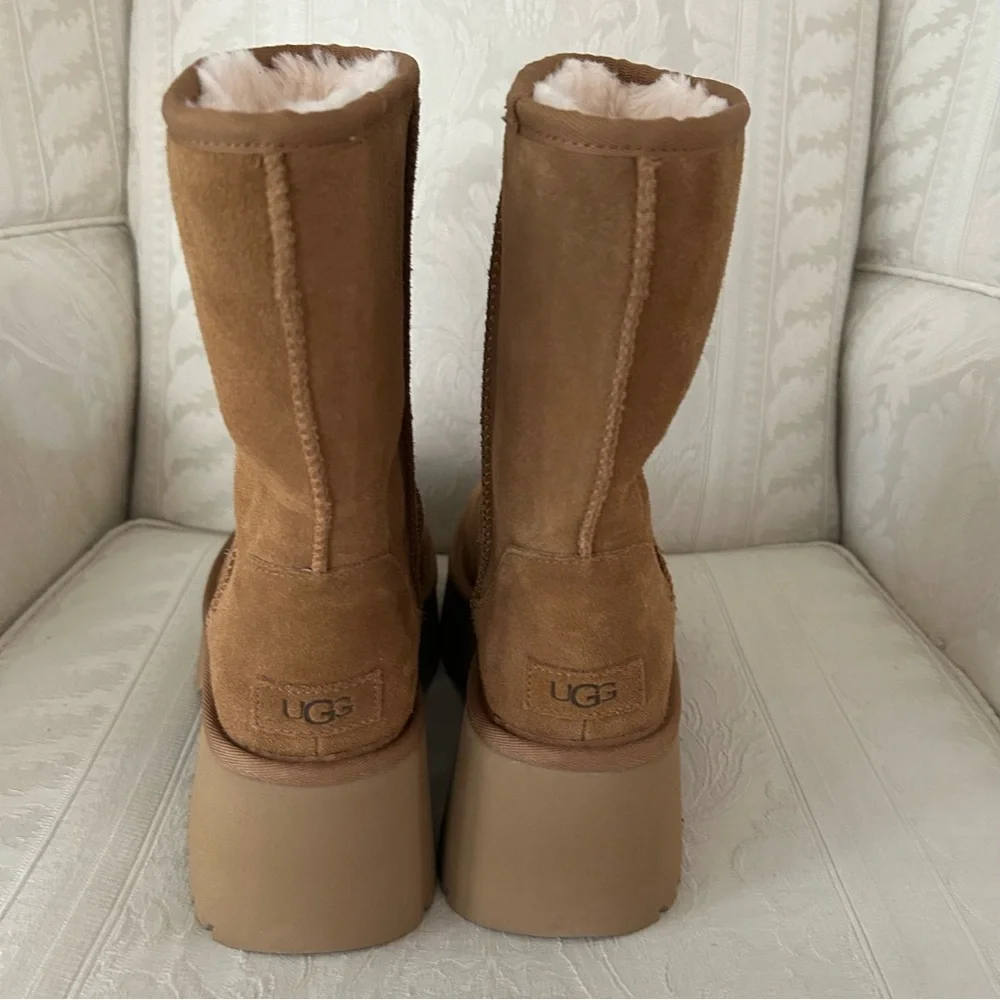 UGG® Classic New Heights Short Boot - Chestnut women size 9